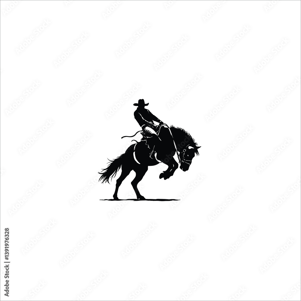 Obraz premium Cowboy Silhouette, Cowboy Art, Cowboy Clipart, Cowboy Vector, Western Cowboy, Cowboy Hat Silhouette, Cowboy Outline, Cowboy Drawing, Cowboy Graphic, Cowboy Icon, Cowboy Logo, Rodeo Cowboy, Cowboy Silh