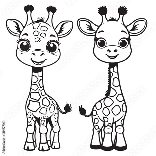 funny giraffe cartoon
