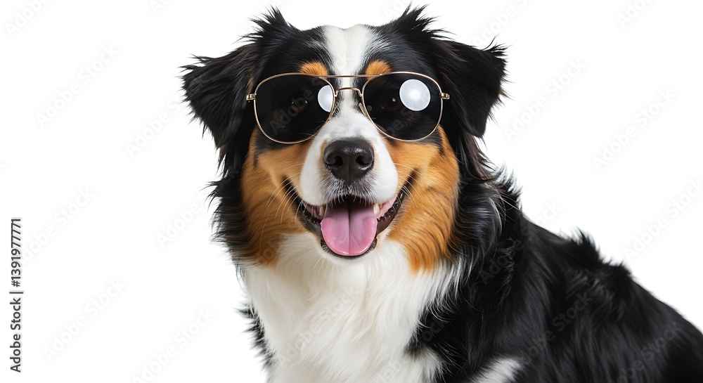 Fototapeta premium Cool Canine, Shades On AI Generated