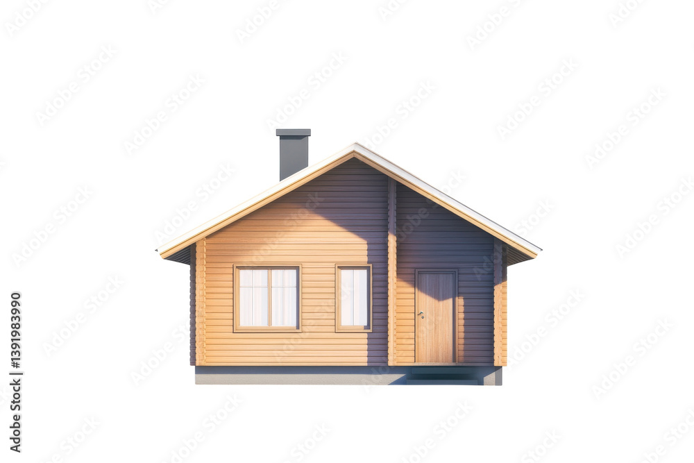 Cozy log cabin design snowy roof sunlight simple home wooden exterior charming cottage peaceful isolated on transparent background Cozy log cabin design snowy roof sunlight simple home wooden exterior charming cottage peaceful isolated on transparent background