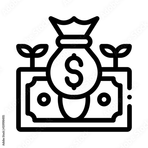dividend line icon
