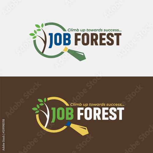 Job Forest Logo – Professional Logo Design for Job Portals, Hiring Agencies, and Career Growth Platforms