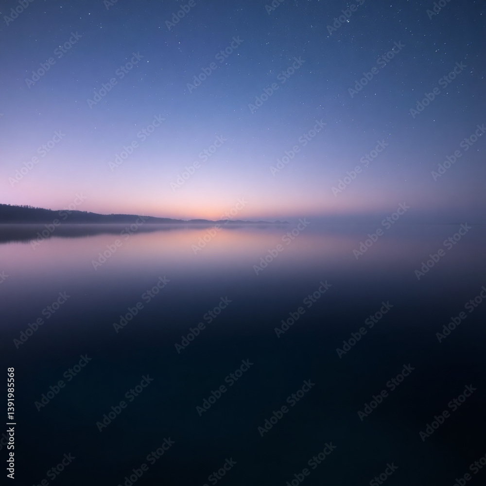 星空を移した水面
