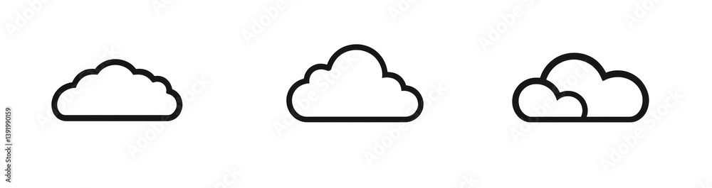 A cloud illustration, hand-painted with a brush and used as a doodle cloud icon, is available as stock clipart on a transparent background A cloud illustration, hand-painted with a brush and used as a doodle cloud icon, is available as stock clipart on a transparent background