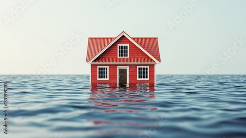 Property seizure and forfeiture impacting homeowners amid rising flood risks realism in financial loss photo
