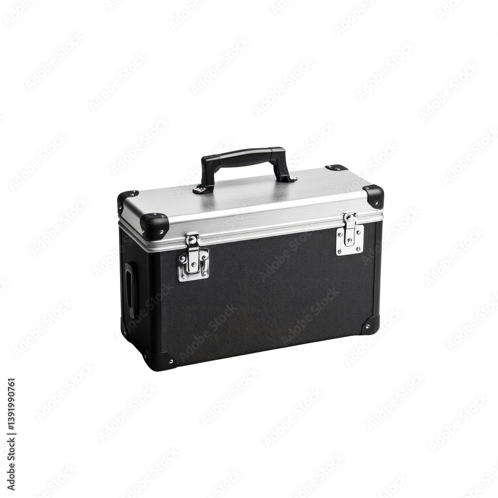 Sturdy Aluminum Carry Case with Black Interior - Professional Storage Solution Sturdy Aluminum Carry Case with Black Interior - Professional Storage Solution