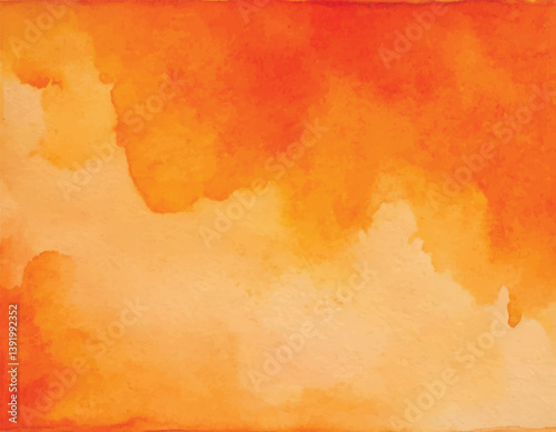 Orange and Pearl hand-painted smooth watercolor background