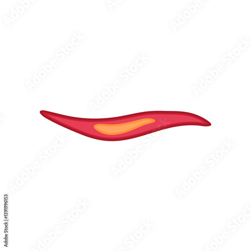 Smooth muscle tissue. Medical vector illustration.