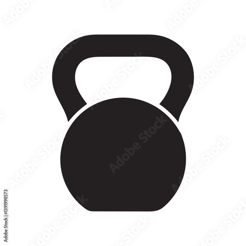 Kettlebell icon. Weight icon. Kettlebell vector illustration. Fitness kettlebell. Vector weight