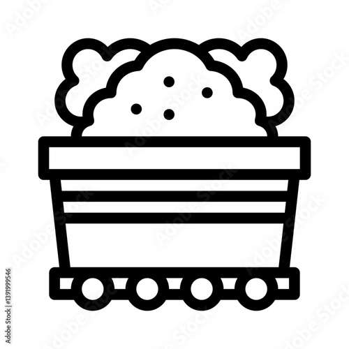 raw materials line icon
