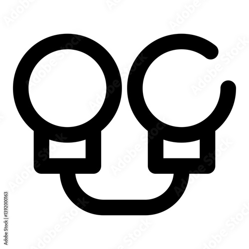 video and movie dashed line icon