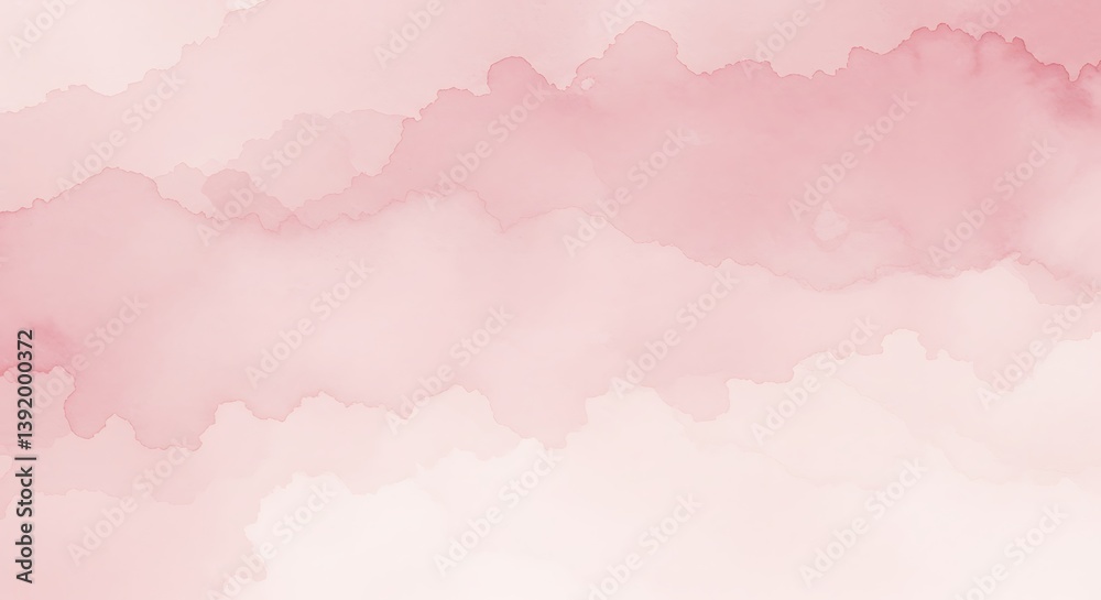 Obraz premium Blush Hues: Watercolor Dream AI Generated