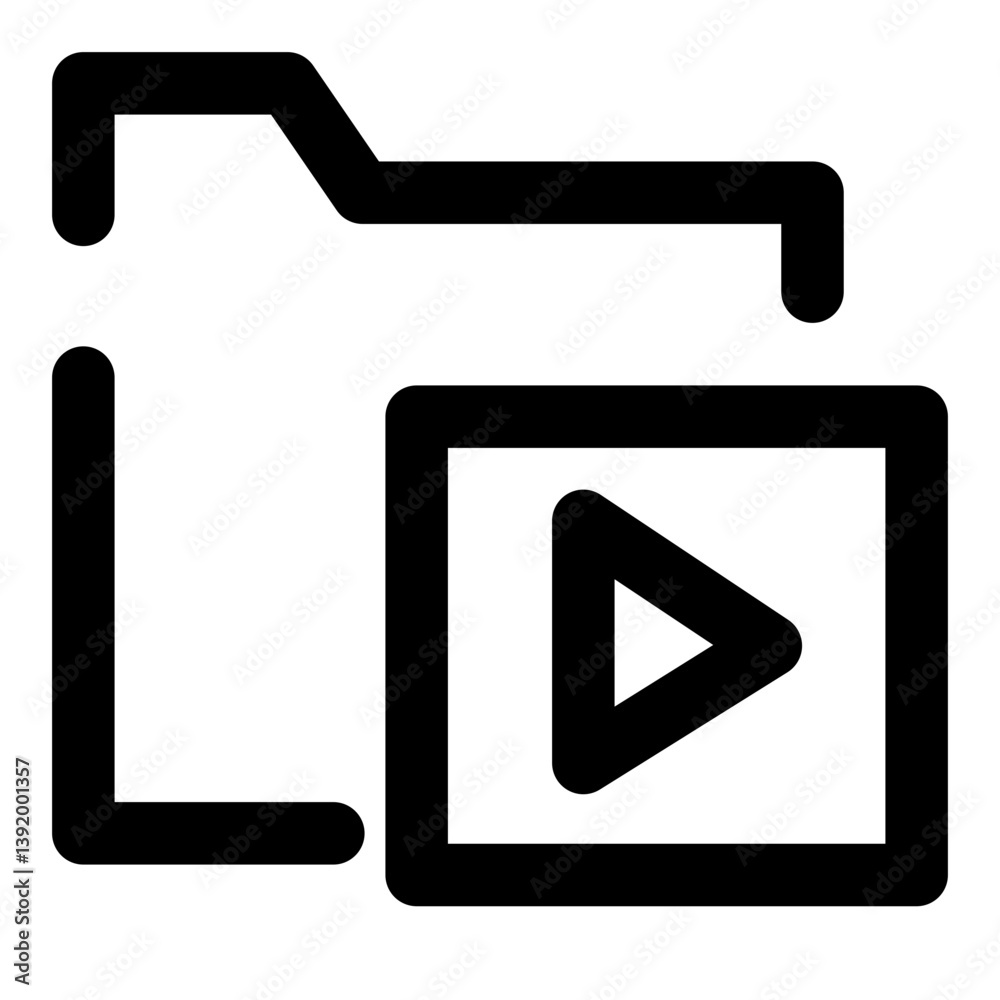 video and movie dashed line icon video and movie dashed line icon