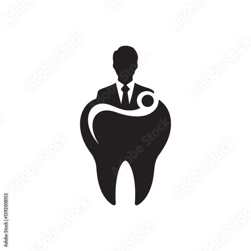 dental care vector silhouette clip art illustration