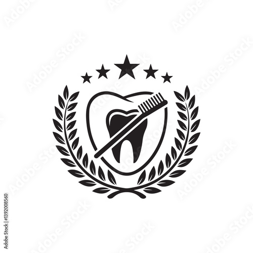 dental care vector silhouette clip art illustration