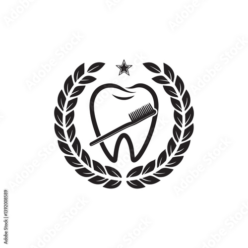 dental care vector silhouette clip art illustration