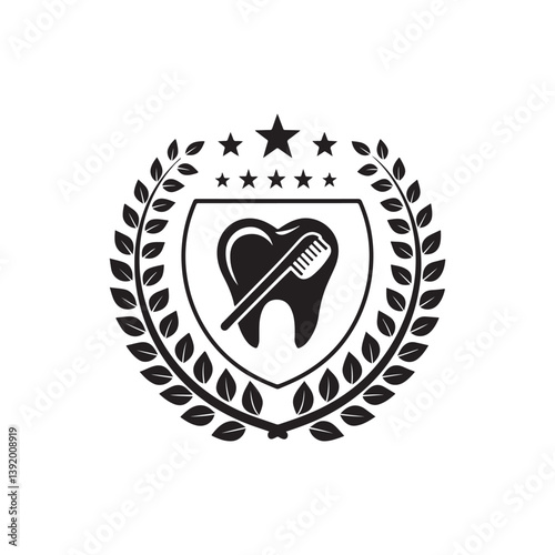 dental care vector silhouette clip art illustration