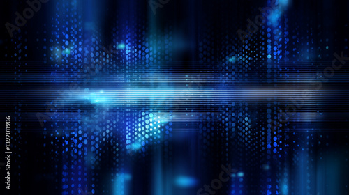 Wallpaper Mural Abstract Technology Network Background Illustration, Abstract Blue Digital Particles Background Torontodigital.ca