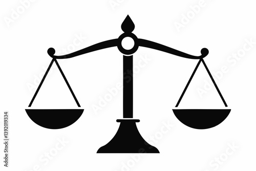 scale balance design silhouette vector illustration