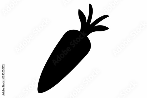 a carrot design silhouette vector illustration