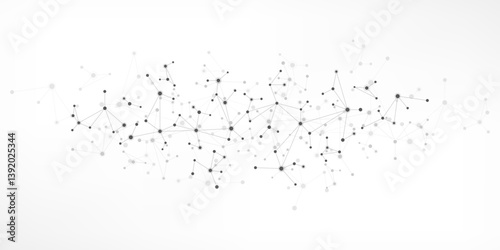 Molecular structure and genetic engineering, molecules DNA, neural network, scientific research. Abstract background for innovation technology, science, healthcare, and medicine