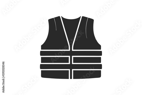 Safety Vest silhouette vector illustration