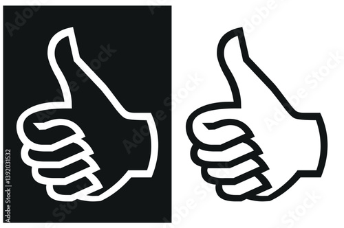 hands icons set. vector illustration