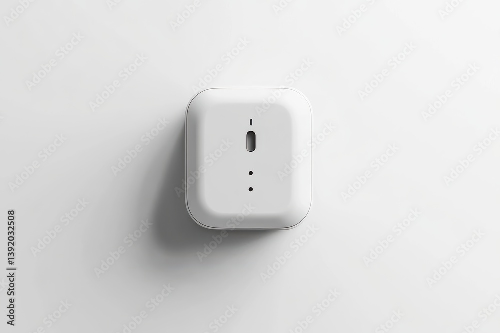 Minimalist white square device clean design simple tech modern gadget sleek aesthetic isolated on transparent background Minimalist white square device clean design simple tech modern gadget sleek aesthetic isolated on transparent background