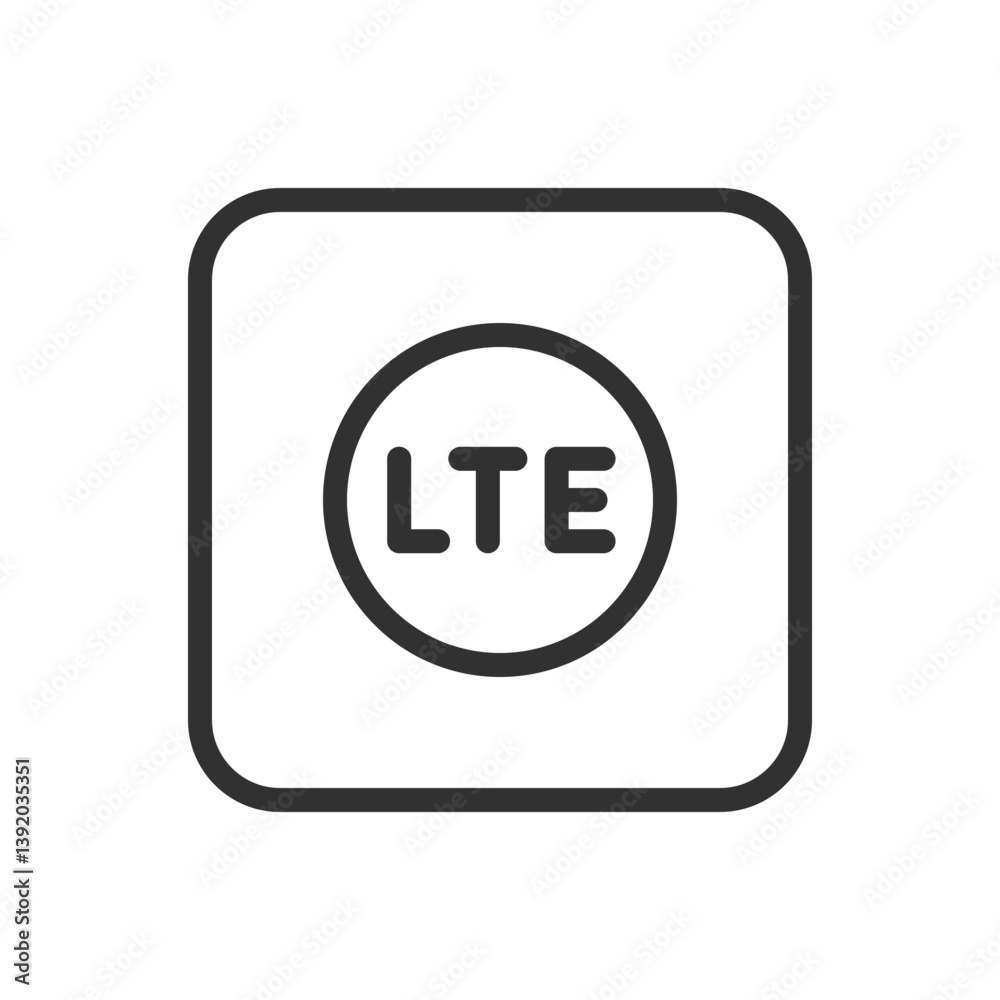 LTE Signal Strength Icon – Mobile Network Connectivity LTE Signal Strength Icon – Mobile Network Connectivity
