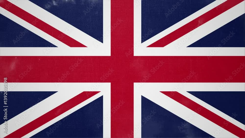 Animated Video Showing the Flag of UNITED KINGDOM Emerging from Nowhere Animated Video Showing the Flag of UNITED KINGDOM Emerging from Nowhere