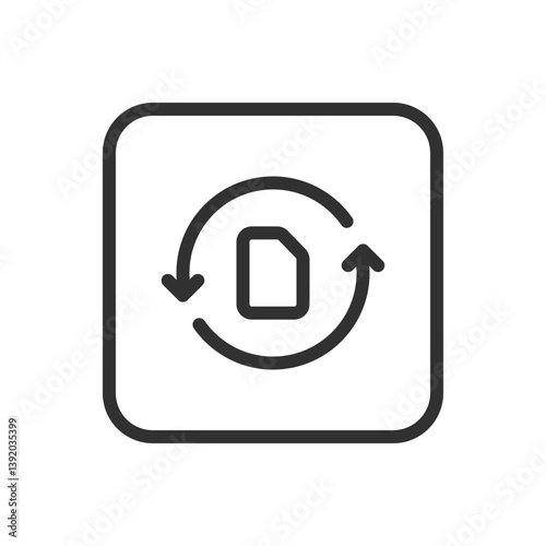 SIM Card Refresh and Update Icon – Mobile Network Update Process