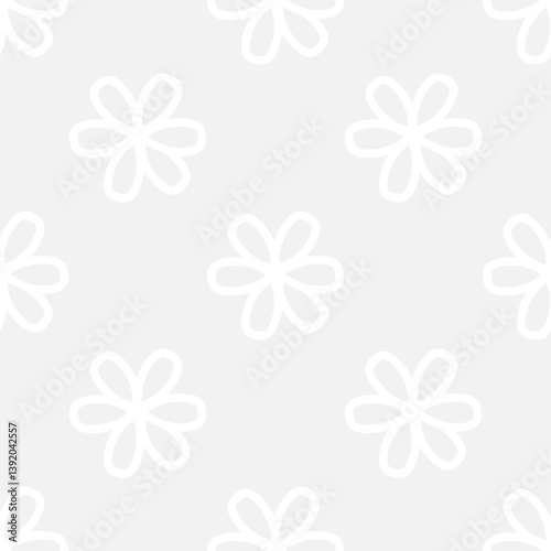 tulips floral background. Vector flower pattern