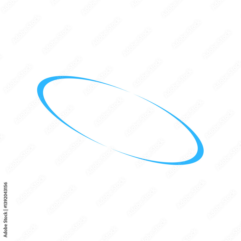 Blue orbit line effect Blue orbit line effect