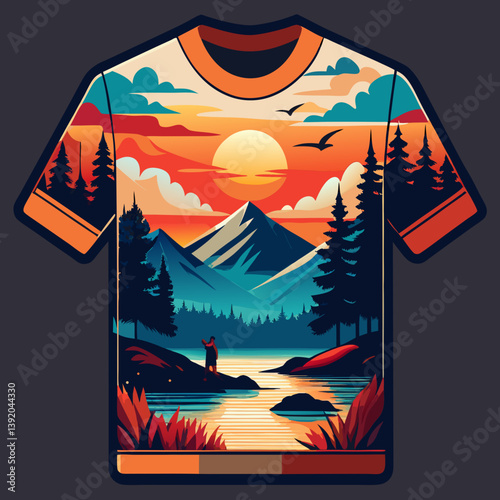 Colorful tie-dye t-shirt design fashion apparel studio setting vibrant colors close-up view creative concept