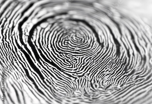 white fingerprint super real background macro striped eternity thumbprint fine symbol identity individuality archetype insignia tracing candid personality single object filigree pattern abstract