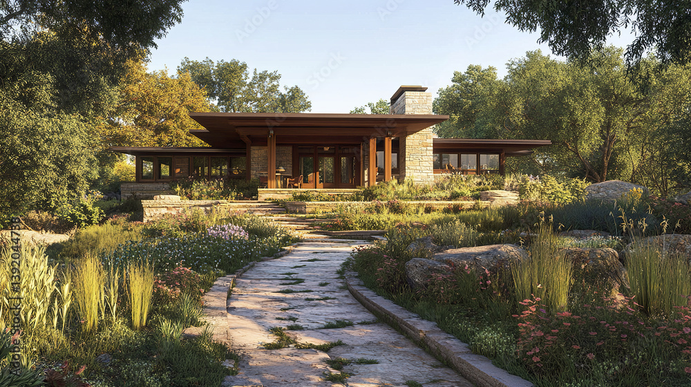 charming Arts and Crafts style house with tapered columns charming Arts and Crafts style house with tapered columns