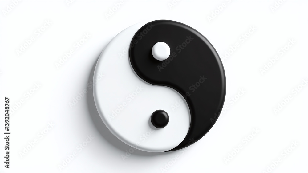 simple yin yang symbol modern black white design perfect spiritual themes isolated white background available simple yin yang symbol modern black white design perfect spiritual themes isolated white background available