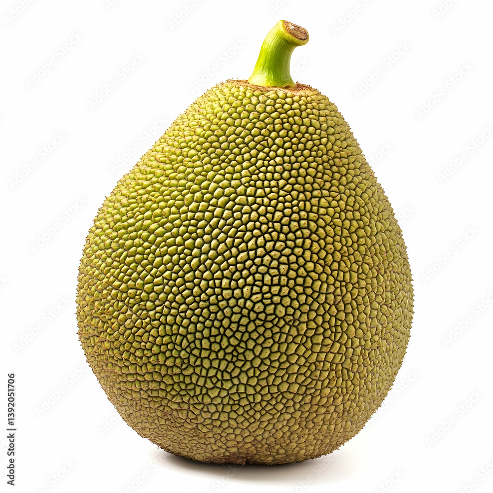 Ripe jackfruit isolated on white background (1)