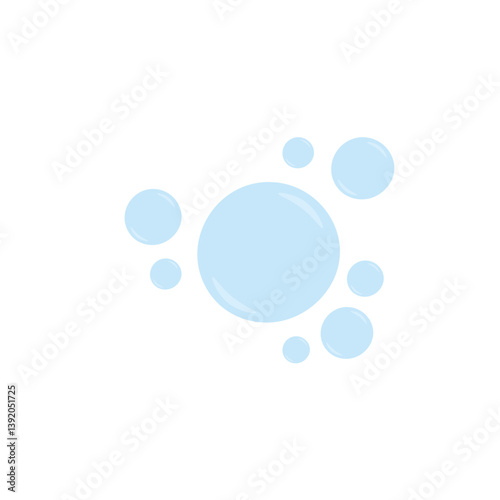 Air bubbles or oxygen bubbles. Vector illustration.