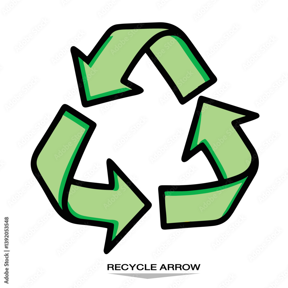 Obraz premium recycle symbol icon