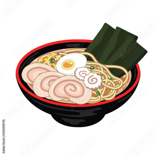 Ramen Bowl Illustration
