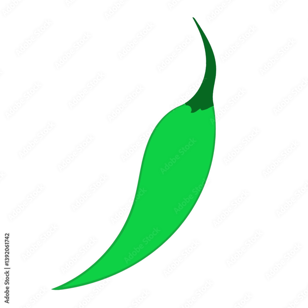 green chilli short illustration useful for cooking design ingredient green chilli short illustration useful for cooking design ingredient