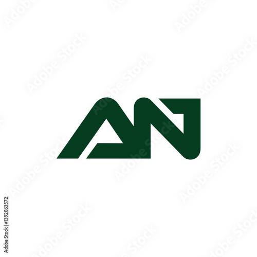 Free Download letters na linked green simple geometric logo vector - GFXLoad