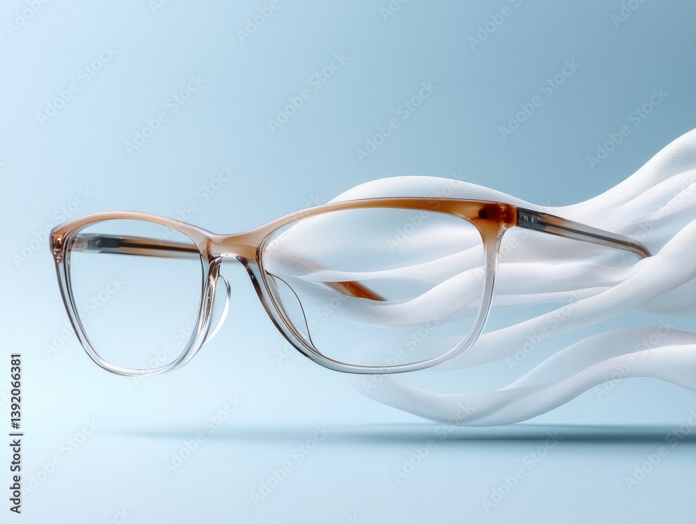 Dynamic eyewear captures motion with elegance against a serene backdrop, showcasing style and creativity in design and presentation Dynamic eyewear captures motion with elegance against a serene backdrop, showcasing style and creativity in design and presentation