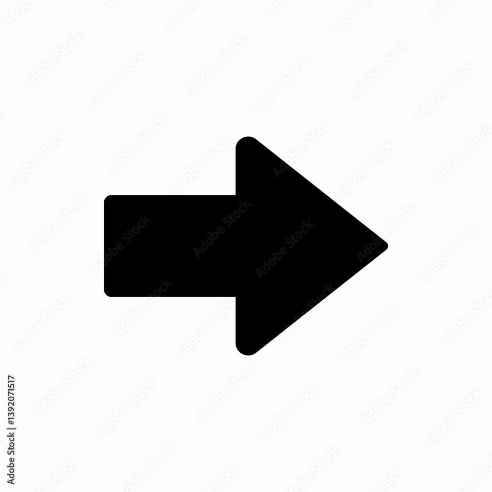 Right arrow next icon vector sign Right arrow next icon vector sign