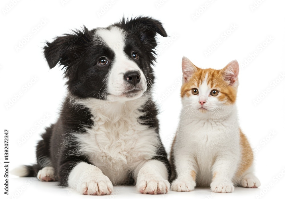 Obraz premium Border collie puppy ginger white