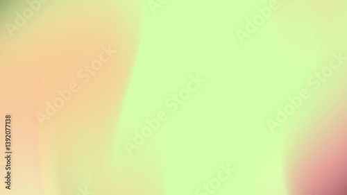 Abstract Pastel Green and Peach Gradient Background