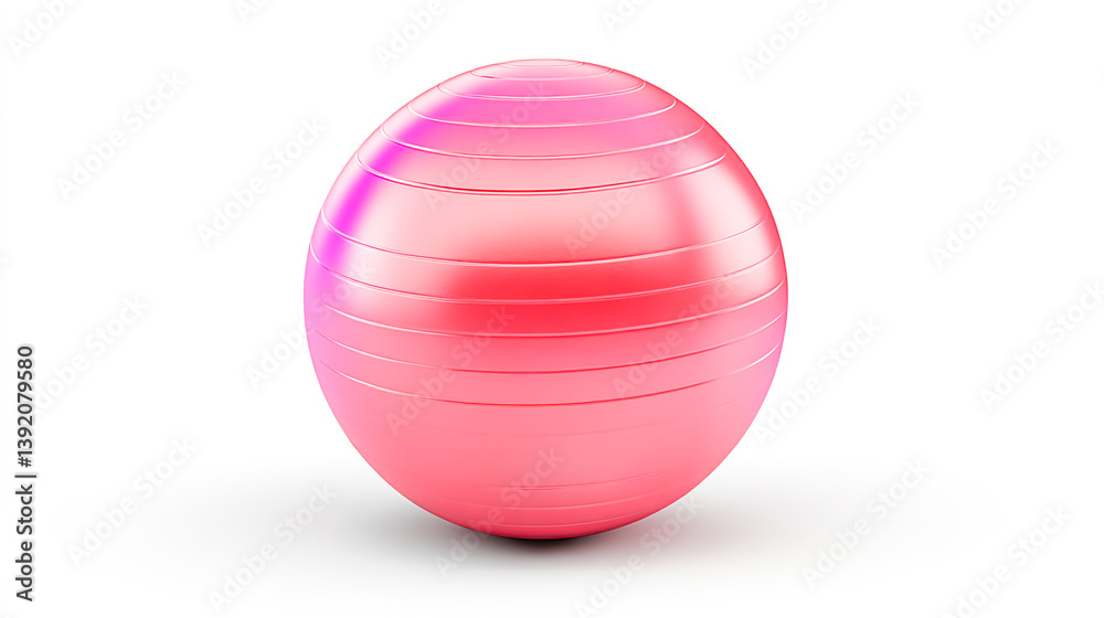 An exercise balance ball icon for fitness, stability training, and core strengthening workouts An exercise balance ball icon for fitness, stability training, and core strengthening workouts