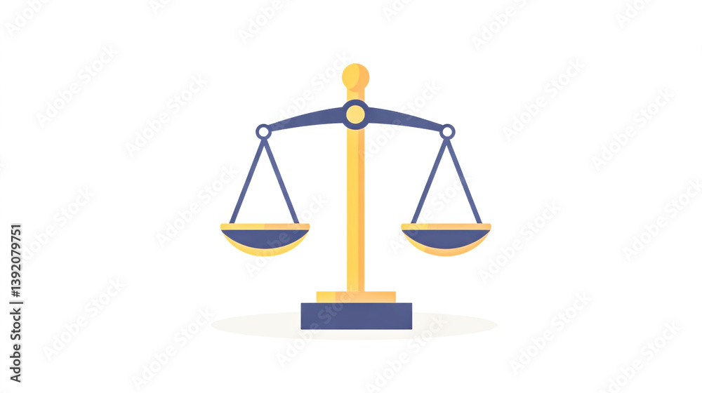 An icon depicting a balanced scale representing the equilibrium between work and home life, symbolizing work-life balance