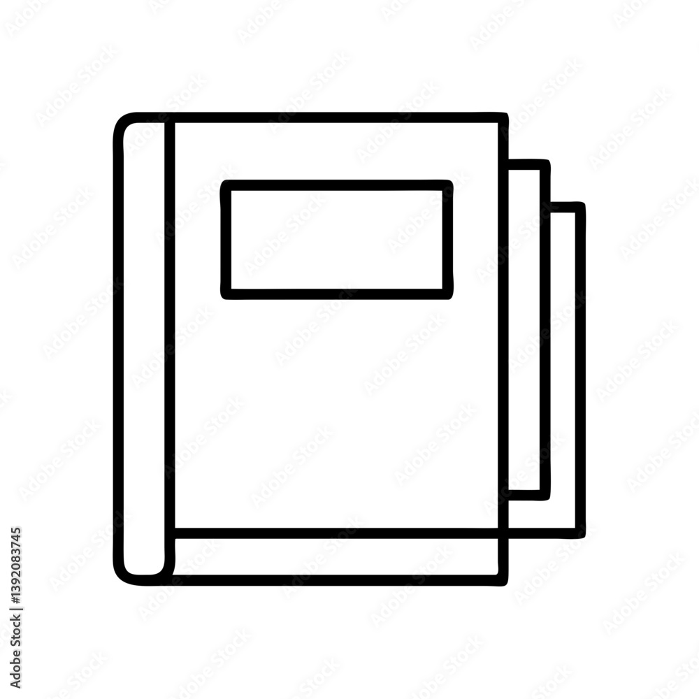 Outline books stack vector illustration for education and reading concept design graphic resource Outline books stack vector illustration for education and reading concept design graphic resource